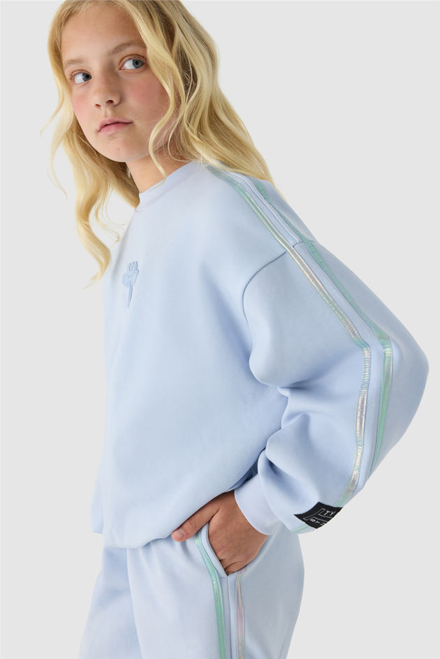Tyess Kız Çocuk Mavi SweatshirtTyess Kız Çocuk Mavi Sweatshirt