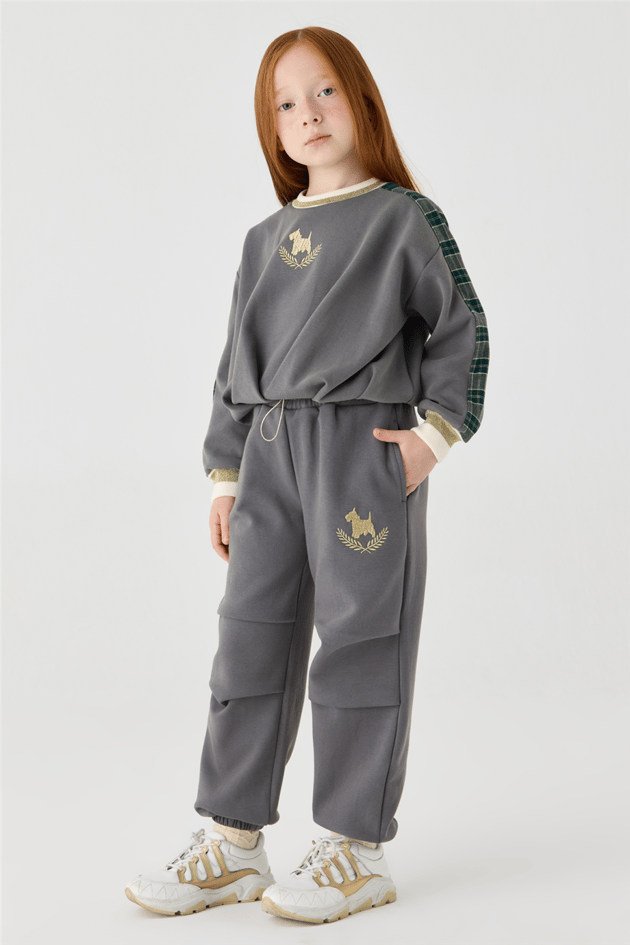 Tyess Kız Çocuk Oversize Eşofman AltıTyess Kız Çocuk Oversize Eşofman Altı