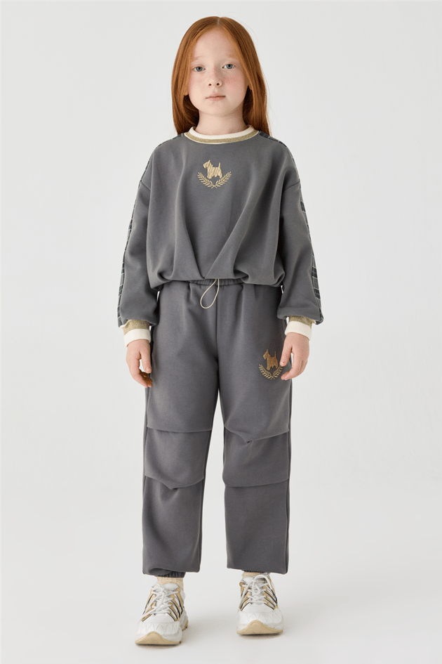 Tyess Kız Çocuk Oversize Eşofman AltıTyess Kız Çocuk Oversize Eşofman Altı
