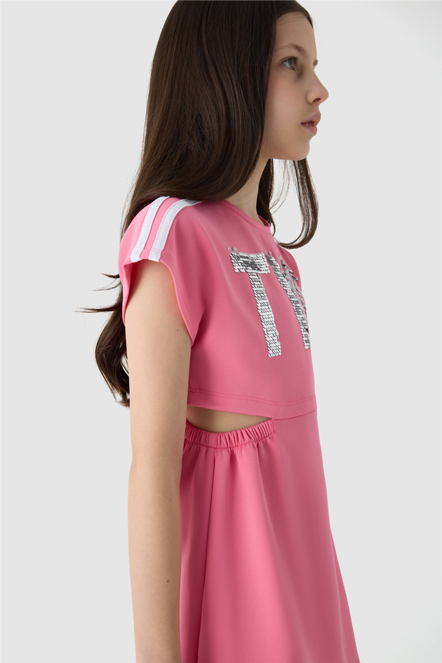 Tyess Kız Çocuk Pembe ElbiseTyess Kız Çocuk Pembe Elbise
