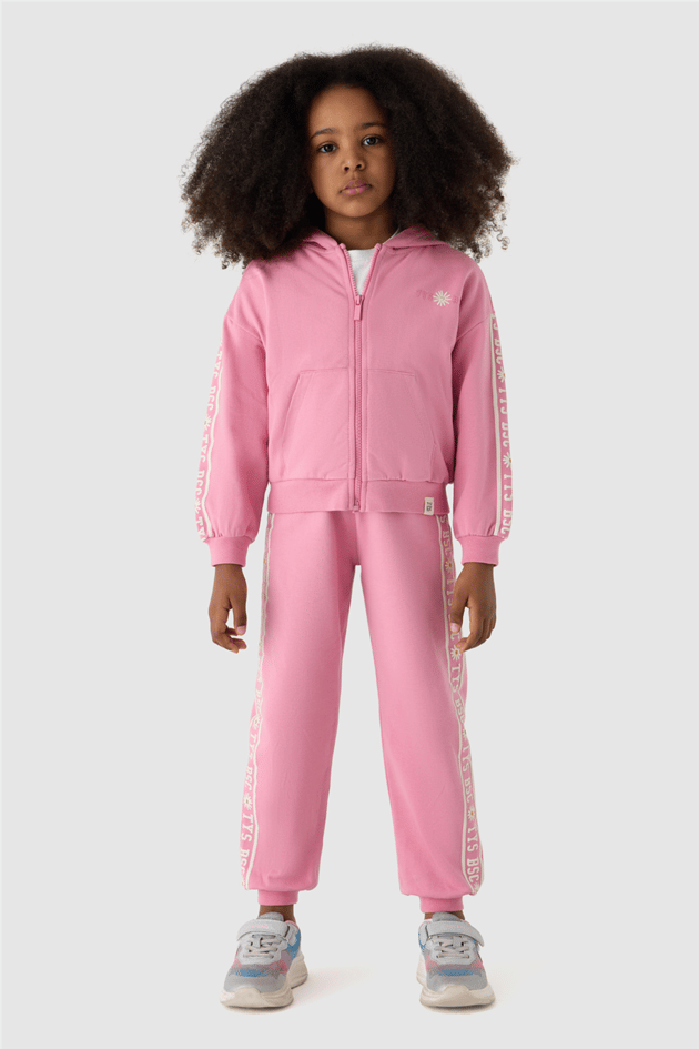 Tyess Kız Çocuk Pembe Eşofman TakımTyess Kız Çocuk Pembe Eşofman Takım