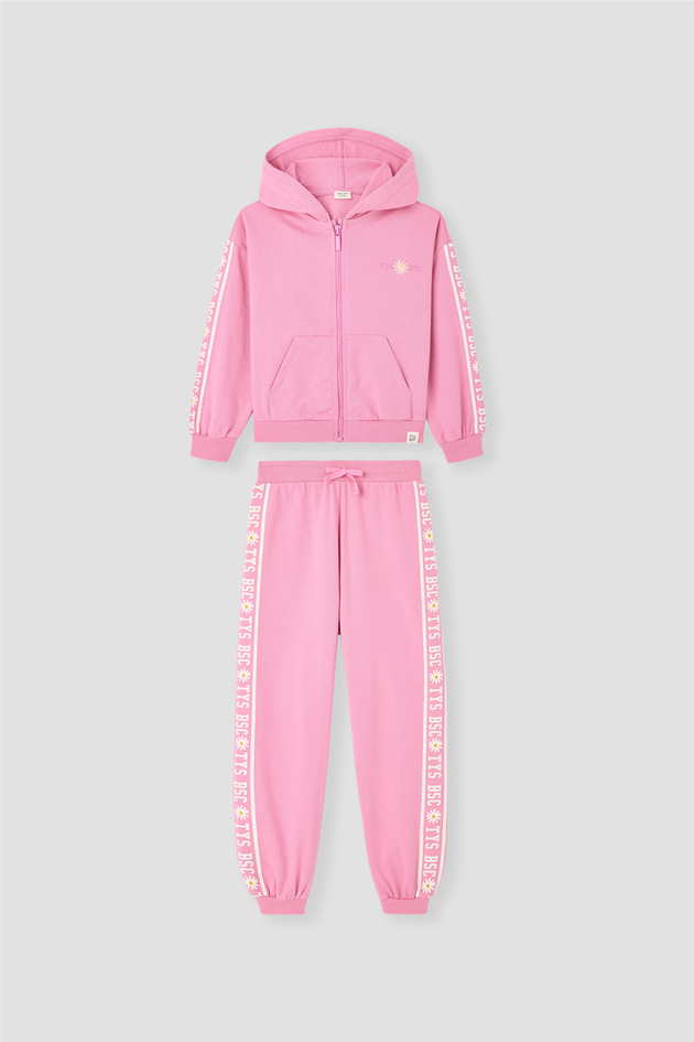 Tyess Kız Çocuk Pembe Eşofman TakımTyess Kız Çocuk Pembe Eşofman Takım
