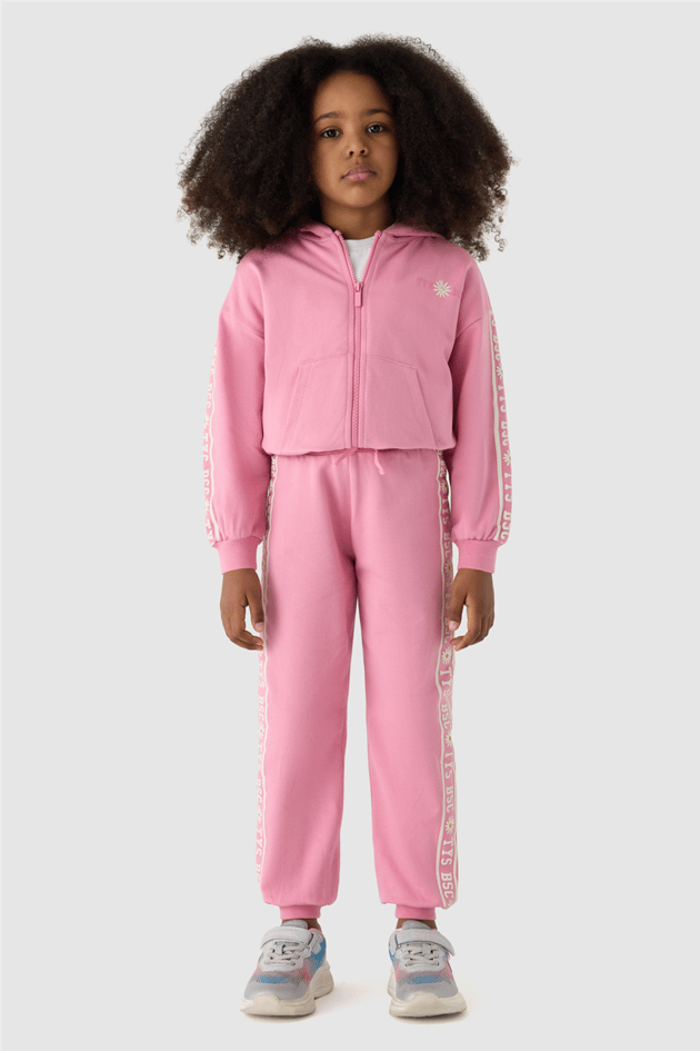 Tyess Kız Çocuk Pembe Eşofman TakımTyess Kız Çocuk Pembe Eşofman Takım