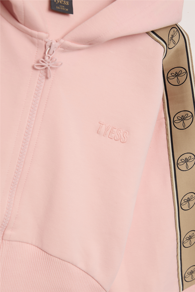Tyess Kız Çocuk Pembe Eşofman ÜstüTyess Kız Çocuk Pembe Eşofman Üstü