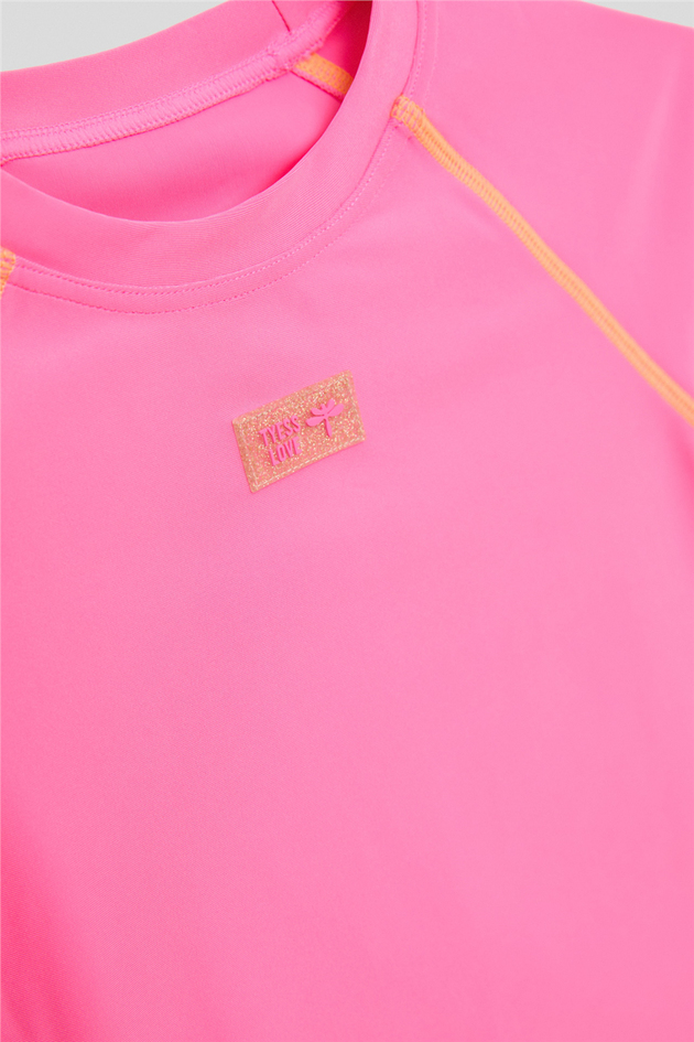 Tyess Kız Çocuk Pembe Mayo TshirtTyess Kız Çocuk Pembe Mayo Tshirt