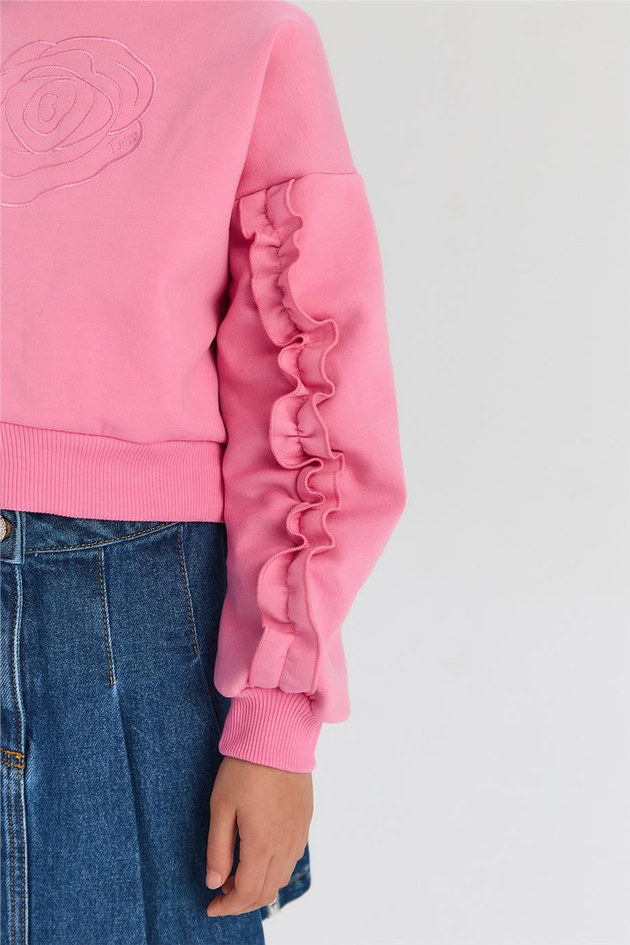 Tyess Kız Çocuk Pembe SweatshirtTyess Kız Çocuk Pembe Sweatshirt
