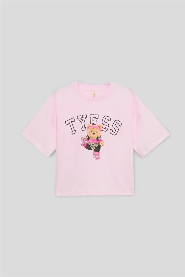 Tyess Kız Çocuk Pembe TshirtTyess Kız Çocuk Pembe Tshirt