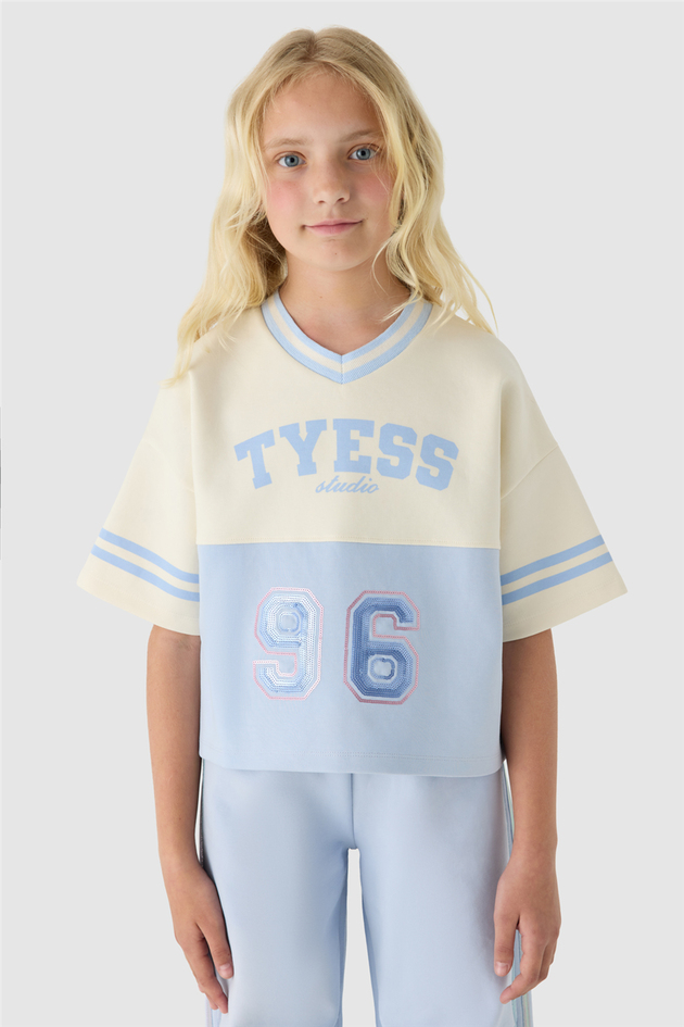 Tyess Kız Çocuk Renkli SweatshirtTyess Kız Çocuk Renkli Sweatshirt
