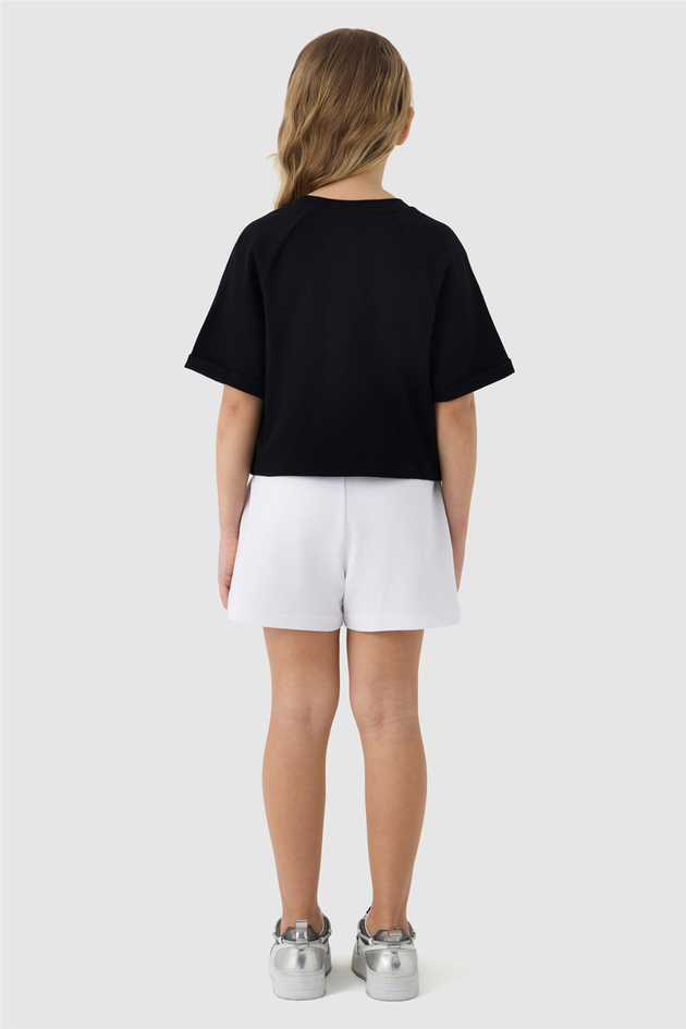 Tyess Kız Çocuk Siyah TshirtTyess Kız Çocuk Siyah Tshirt