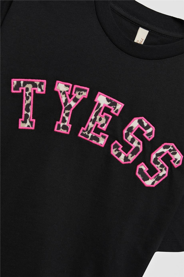 Tyess Kız Çocuk Siyah TshirtTyess Kız Çocuk Siyah Tshirt