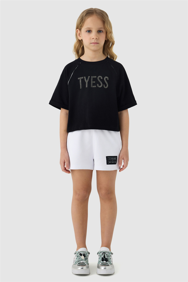 Tyess Kız Çocuk Siyah TshirtTyess Kız Çocuk Siyah Tshirt