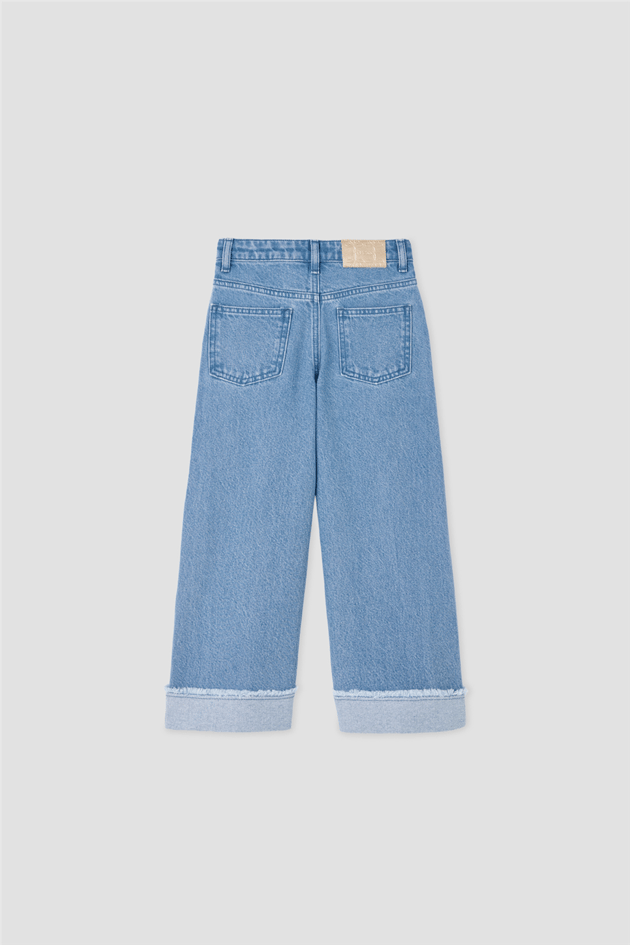 Tyess Kız Çocuk Taş Baskılı Baskılı Denim PantolonTyess Kız Çocuk Taş Baskılı Baskılı Denim Pantolon