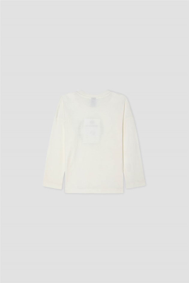 Tyess Girls Transfer Printed Crew Neck Yellow T-ShirtTyess Girls Transfer Printed Crew Neck Yellow T-Shirt