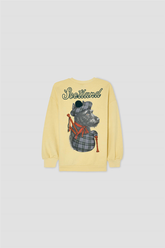 Tyess Kız Çocuk Transfer Baskılı Bisiklet Yaka Sarı SweatshirtTyess Kız Çocuk Transfer Baskılı Bisiklet Yaka Sarı Sweatshirt
