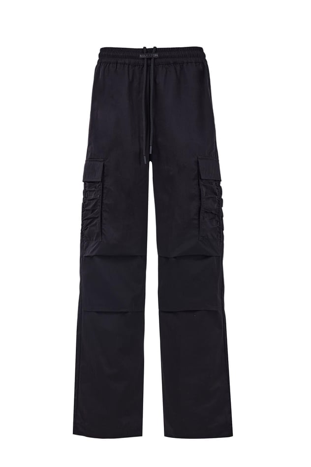 Maraton CASUAL Comfort Kadın  Dönüşlü Paça  HYPE Siyah Eşofman Altı 23820