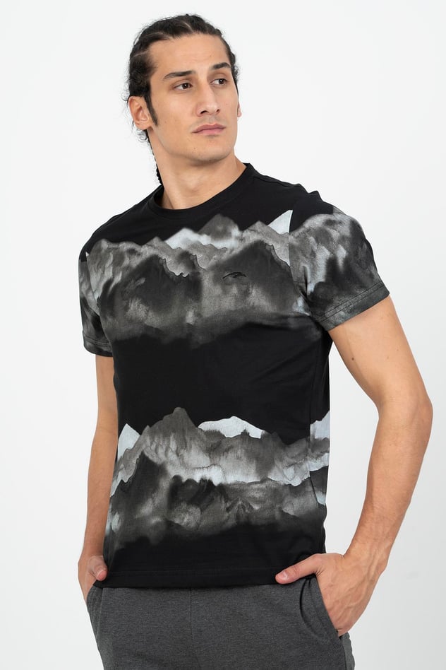 Maraton Sportswear Regular Erkek Bisiklet Yaka  Kısa Kol Basic T-shirt 21548