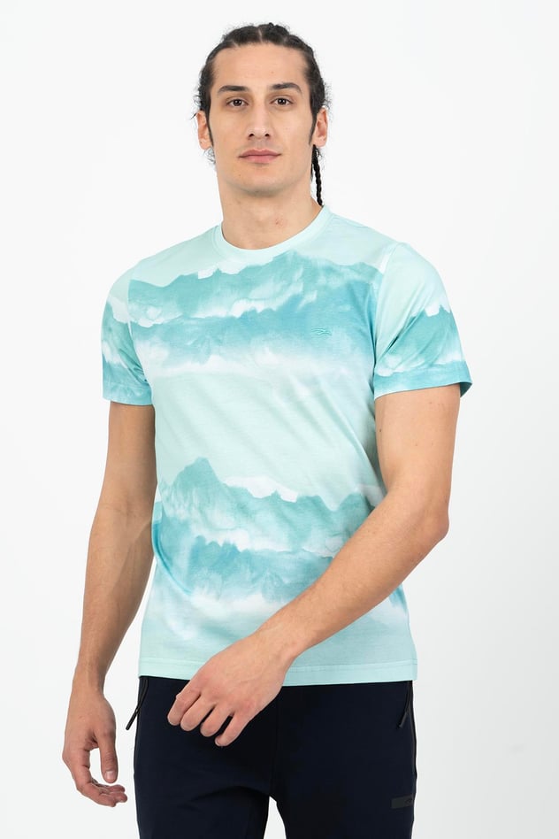 Maraton Sportswear Regular Erkek Bisiklet Yaka  Kısa Kol Basic T-shirt 21548