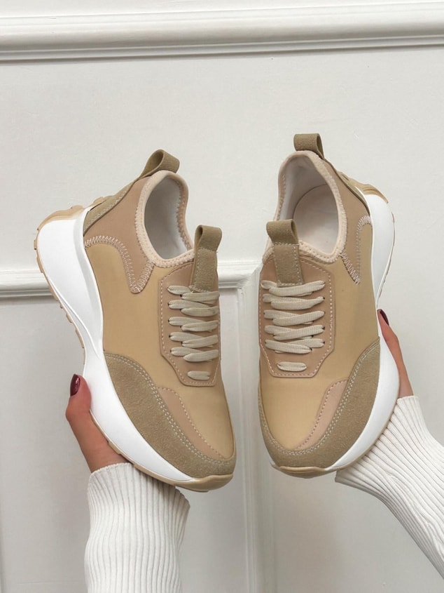 Bej (Mines) Kadın Sneakers