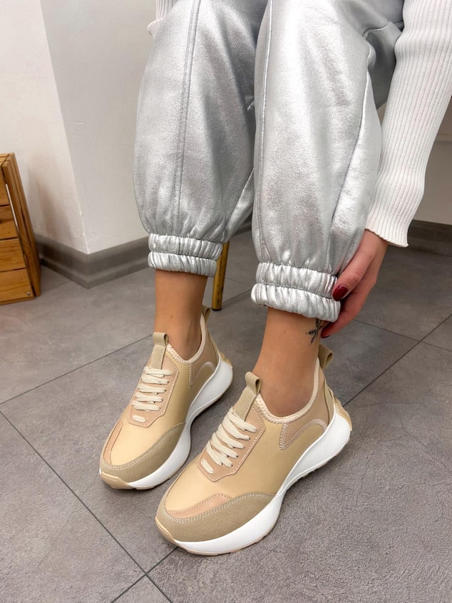 Bej (Mines) Kadın Sneakers