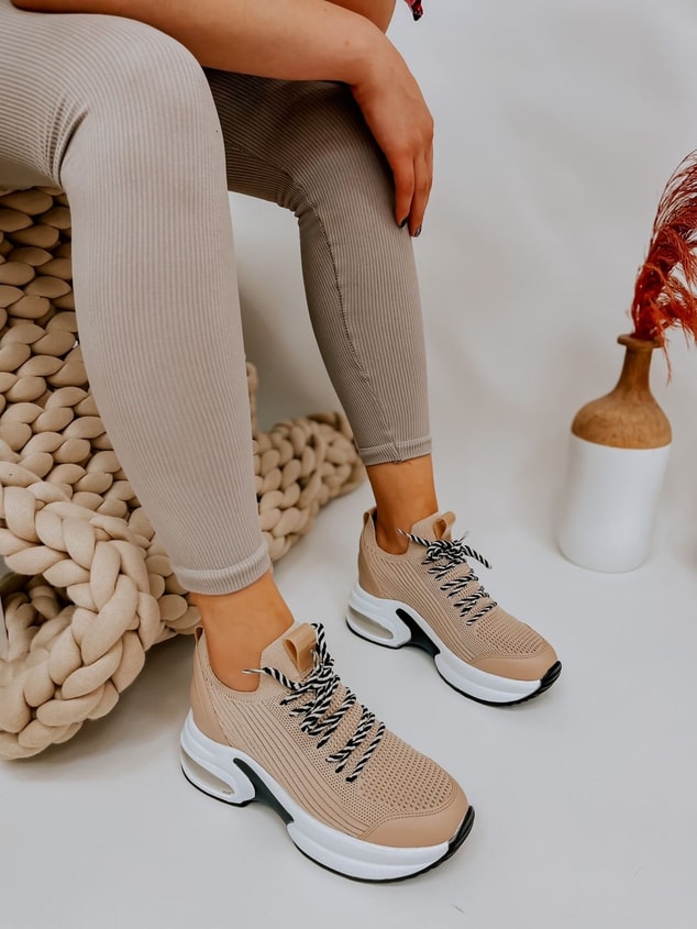 Bej Triko (Jack) Kadın Sneakers