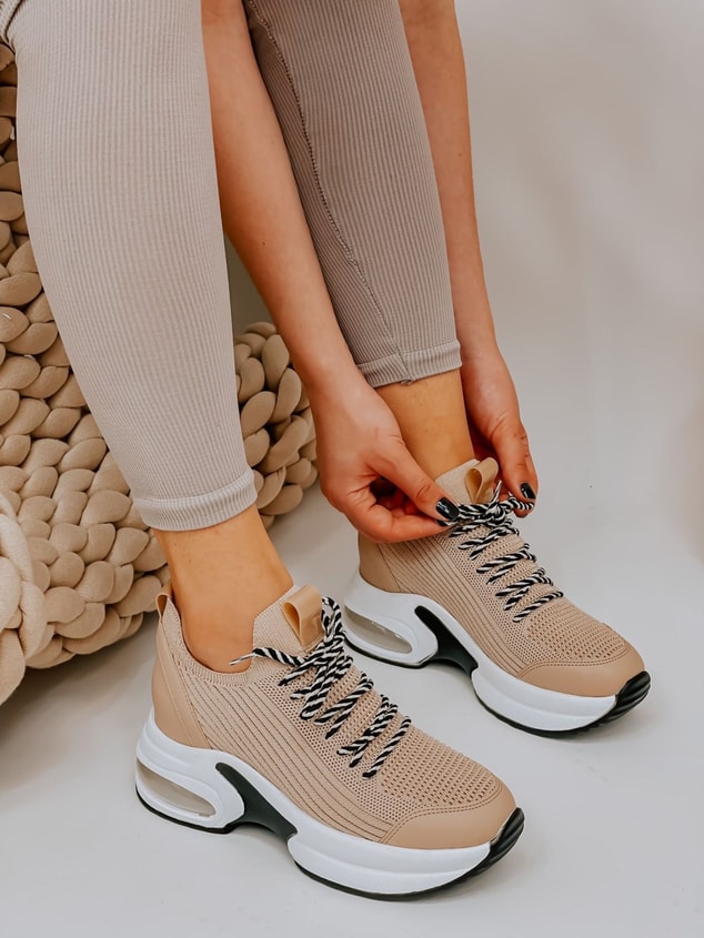 Bej Triko (Jack) Kadın Sneakers