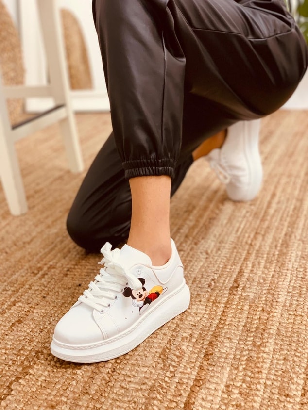Beyaz ( Thor Mickey) Spor Ayakkabı Kadın Sneakers