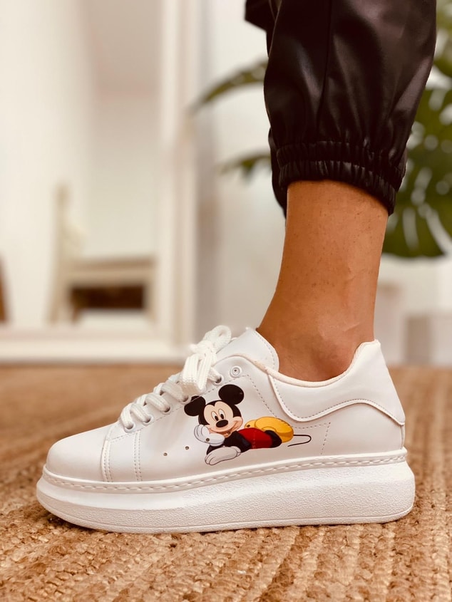 Beyaz ( Thor Mickey) Spor Ayakkabı Kadın Sneakers