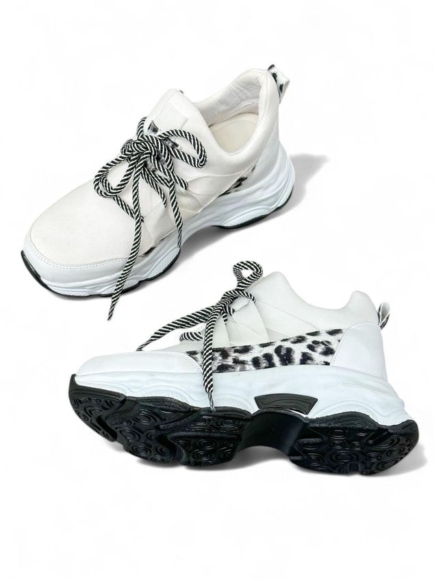 Beyaz Dalgıç Kumaş (Ryan) Kadın Sneakers