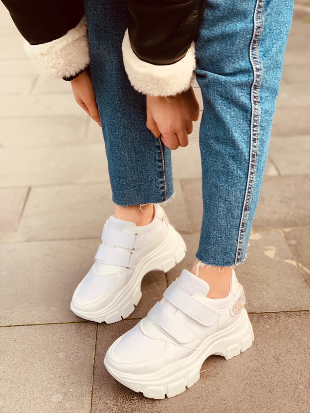 Beyaz (Mosh) Kadın Sneakers