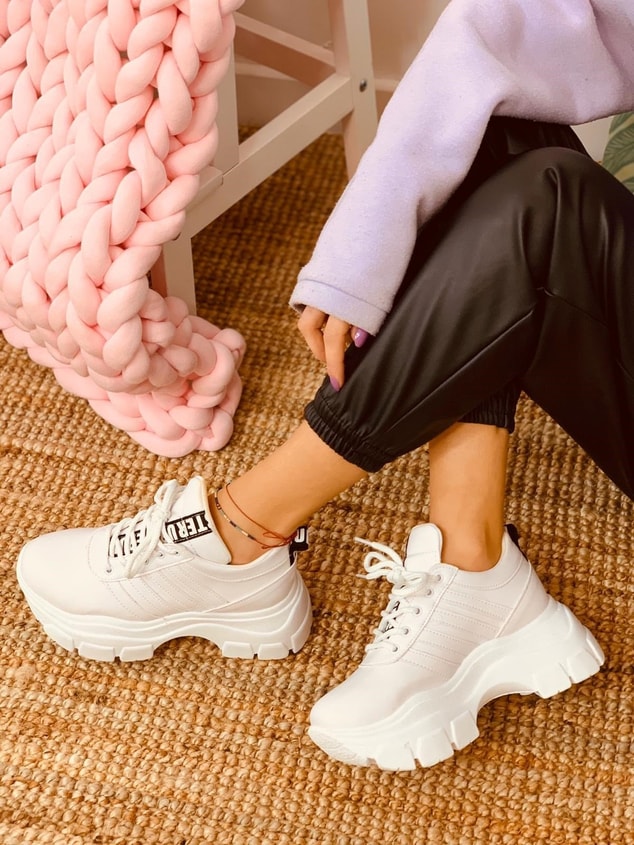 Beyaz (Teddy) Kadın Spor Ayakkabı Sneakers