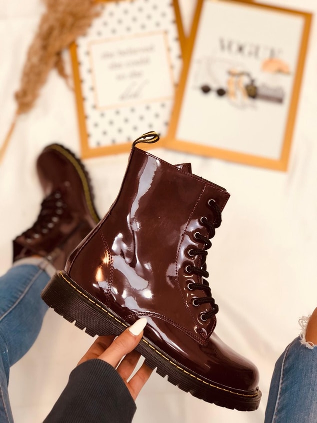 Bordo Rugan (Martines) Kadın Bot
