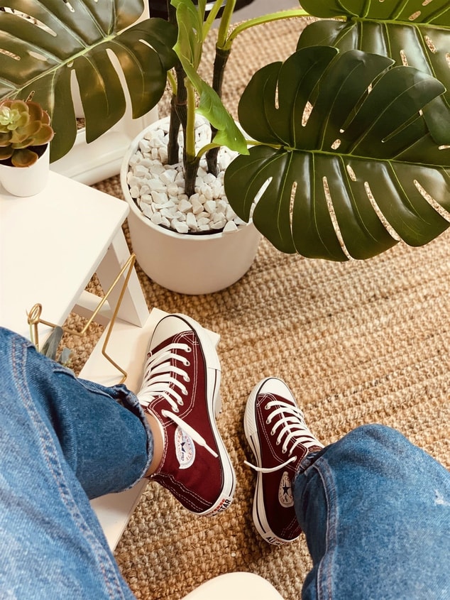 BOT BORDO (Converse) Kadın Spor Ayakkabı Sneakers