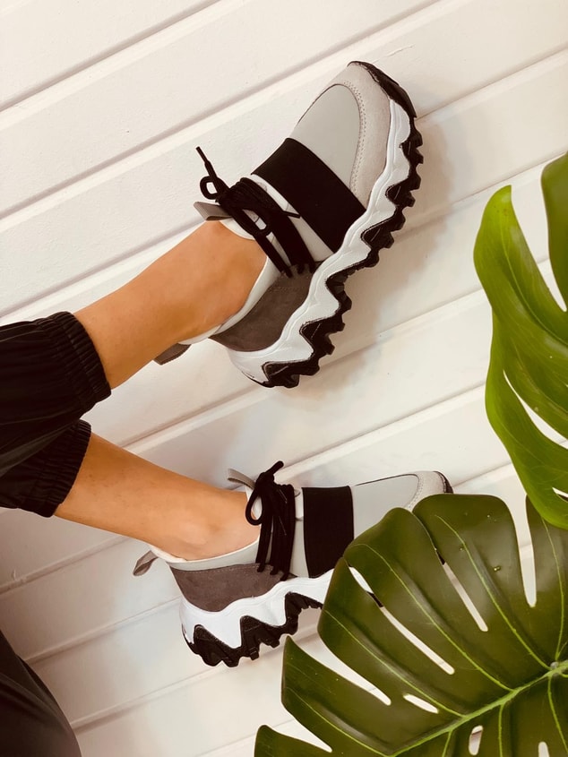 Gri Siyah (Elixir) Kadın Sneakers