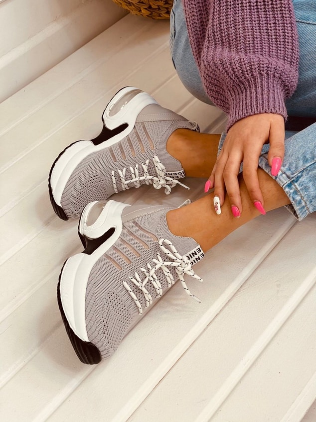 Gri Triko (Veni) Kadın Sneakers