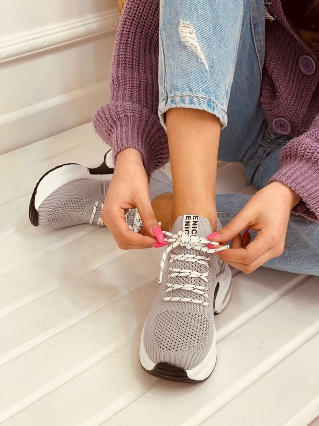 Gri Triko (Veni) Kadın Sneakers