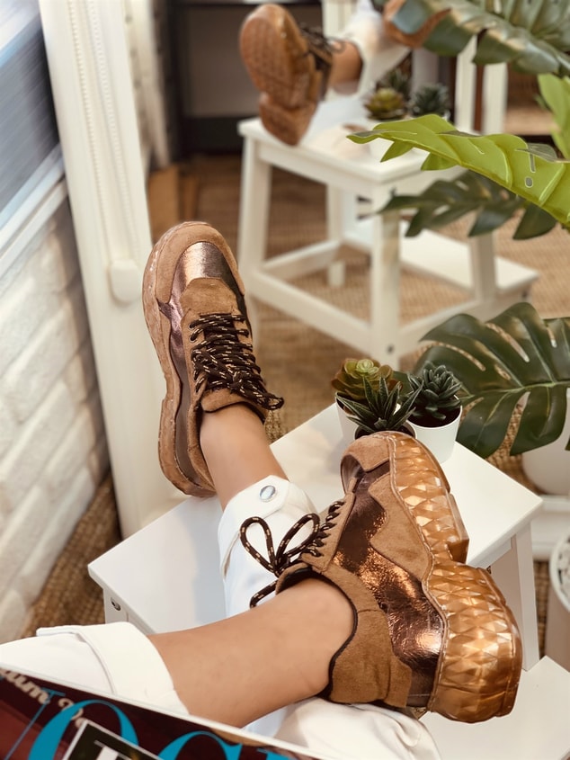 Kahve (Kent)  Kadın Spor Ayakkabı Sneakers