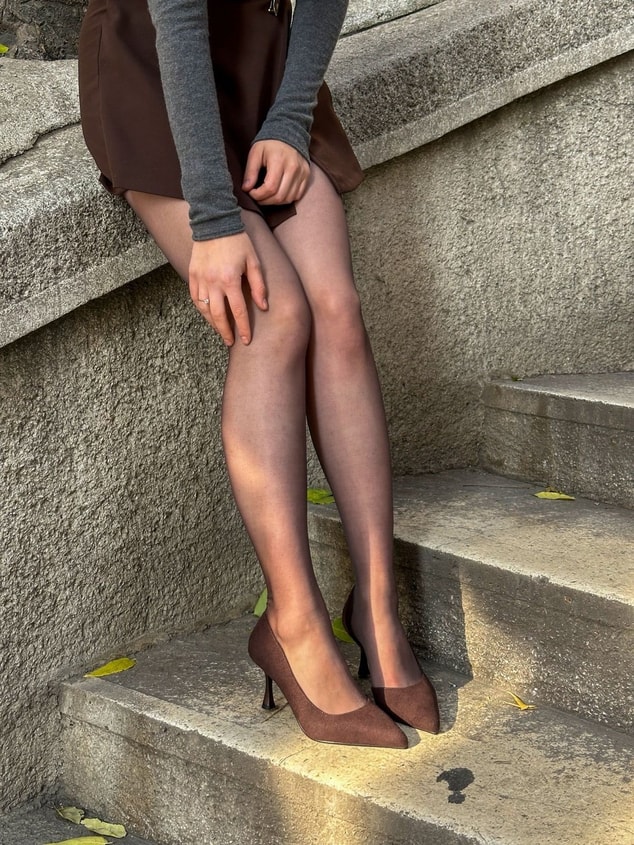 Kahve Süet (Vary) Topuklu Kadın Stiletto