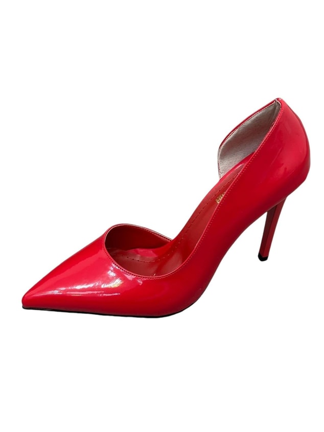 Kırmızı Rugan ( Lily) Kadın Stiletto
