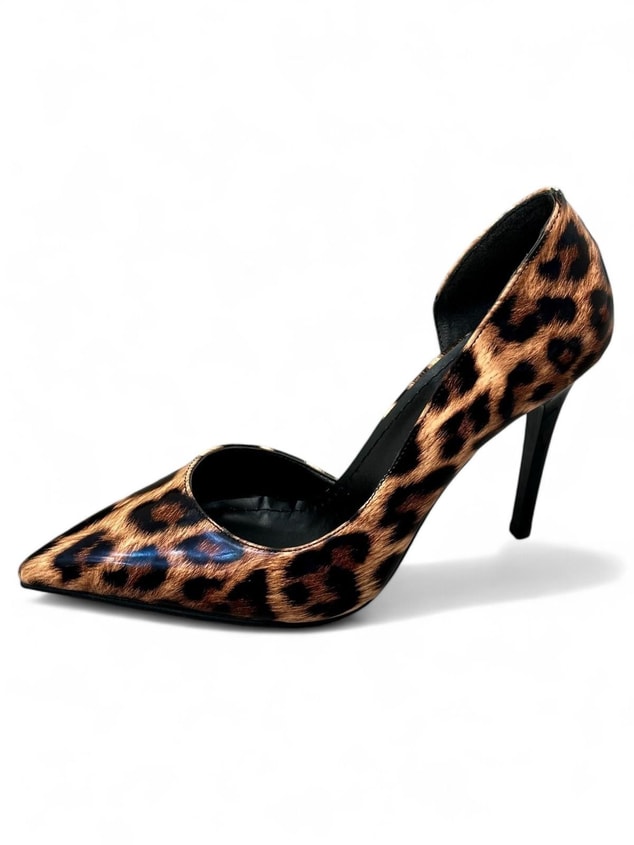 Leopar Rugan Cilt ( Lily) Kadın Stiletto