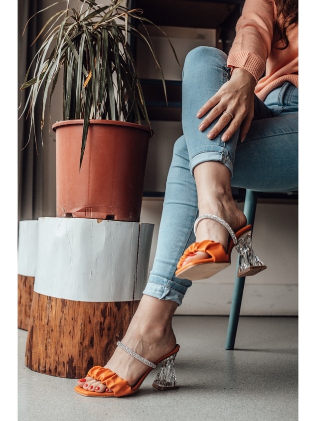 Oranj (Jewel) Kadın Topuklu Terlik