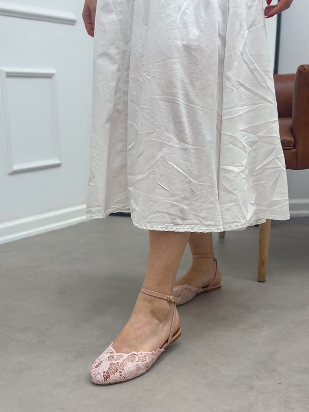 Pembe Dantel (Gloria) Bilek Bağlamalı Kadın Babet