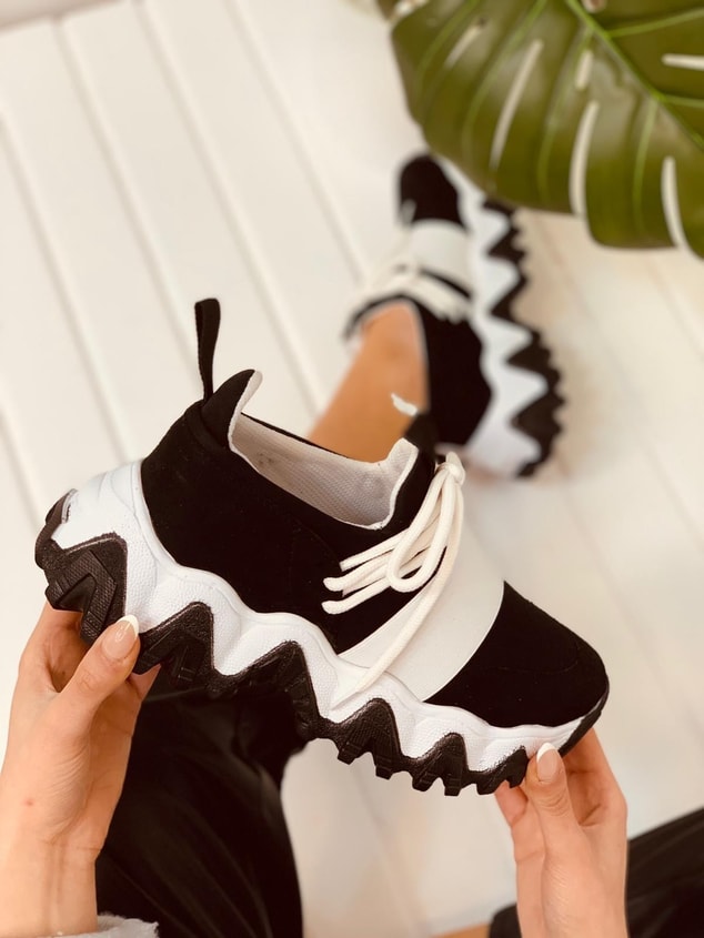 Siyah Beyaz (Elixir) Kadın Sneakers