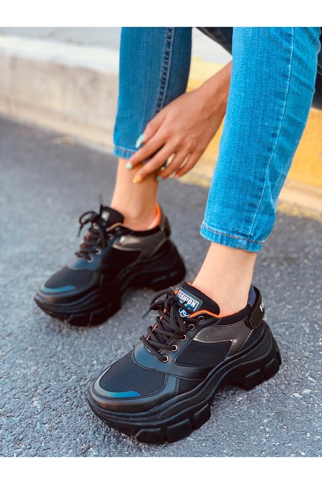 Siyah (Fashion) Kadın Spor Ayakkabı Sneakers