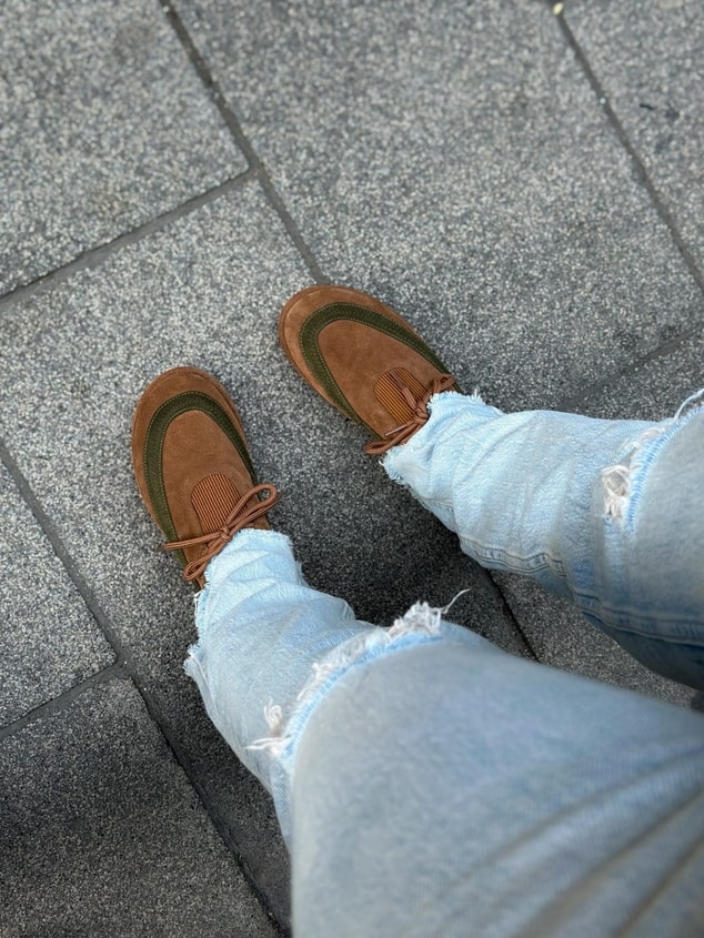 Taba Hakiki Deri (Santa) Bağcık Detay Kadın Sneakers