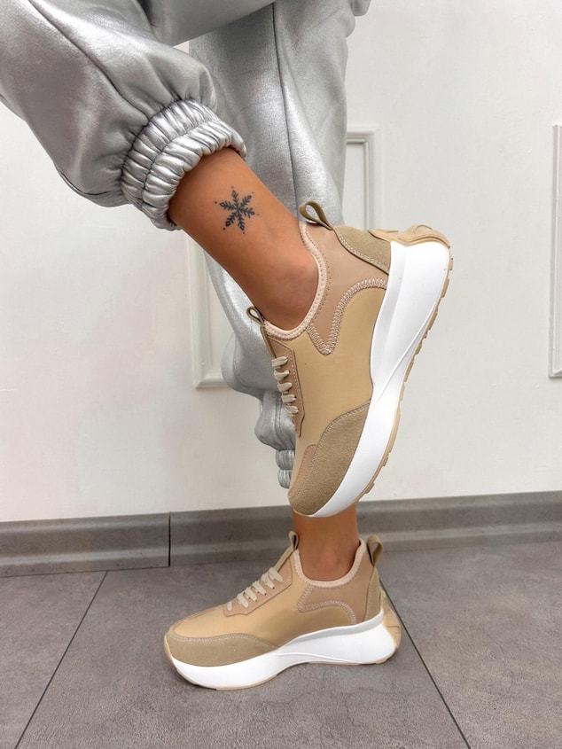 Bej (Mines) Kadın Sneakers