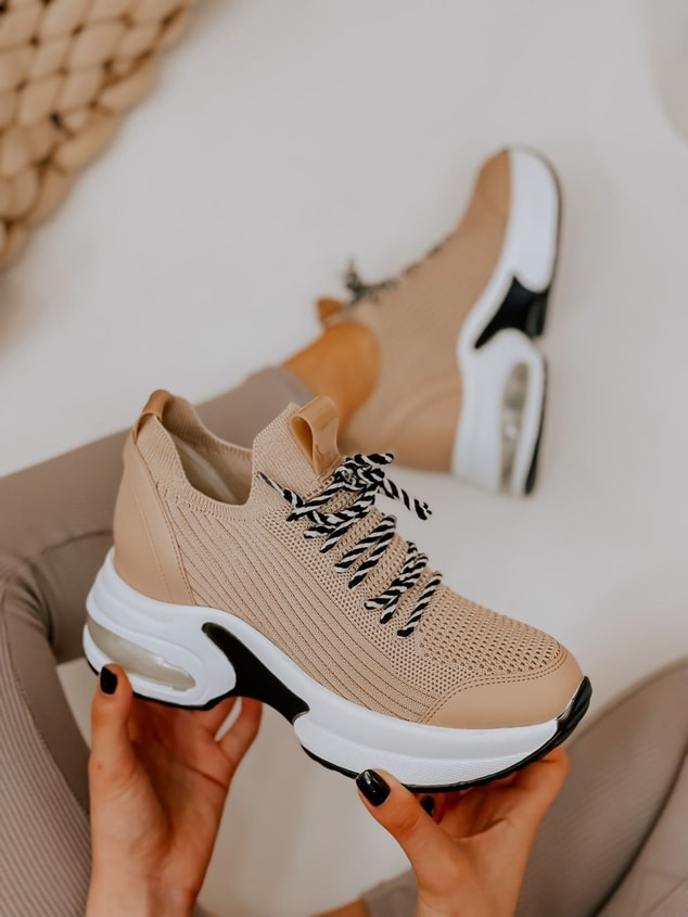 Bej Triko (Jack) Kadın Sneakers