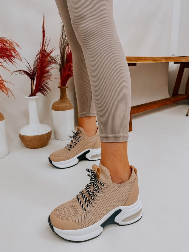 Bej Triko (Jack) Kadın Sneakers