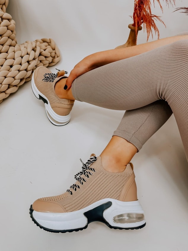 Bej Triko (Jack) Kadın Sneakers