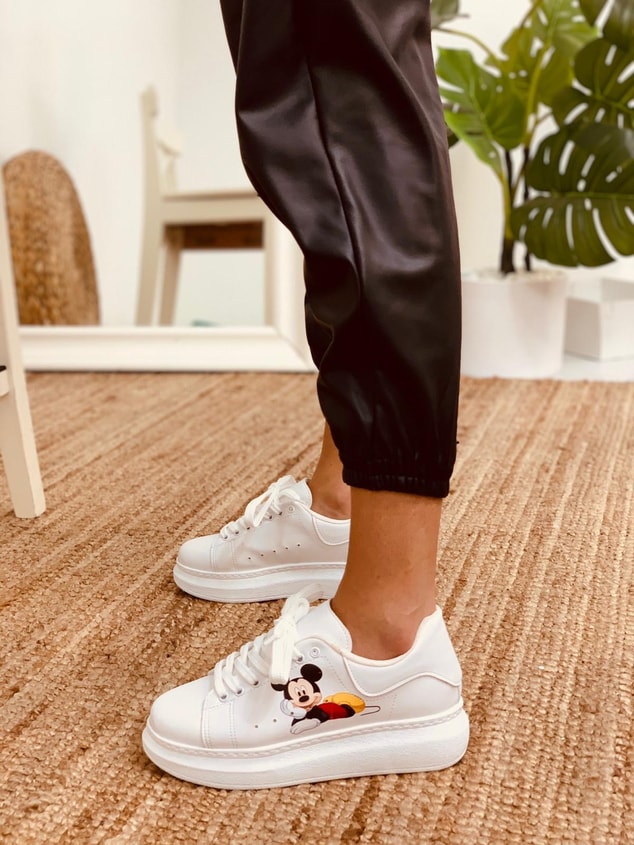 Beyaz ( Thor Mickey) Spor Ayakkabı Kadın Sneakers