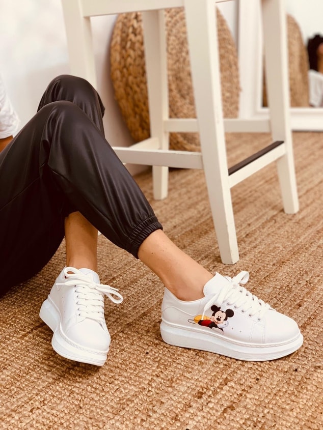 Beyaz ( Thor Mickey) Spor Ayakkabı Kadın Sneakers